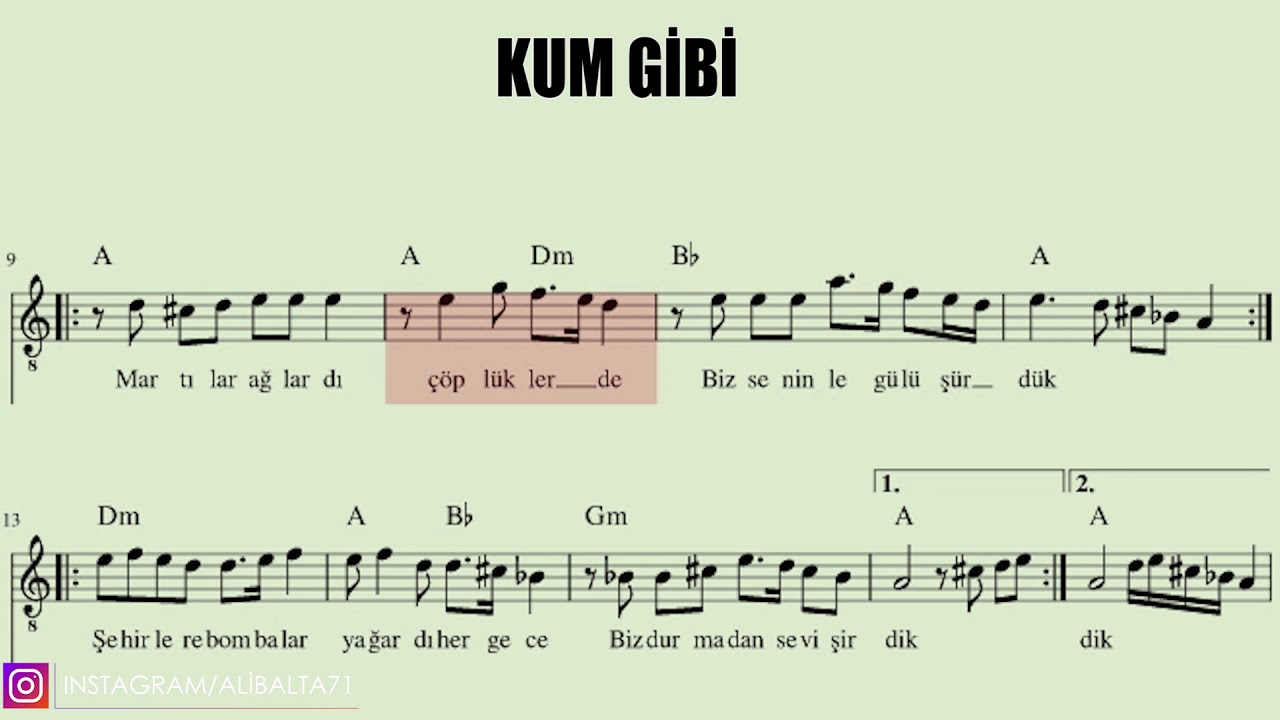 KUM GİBİ SOLFEJ