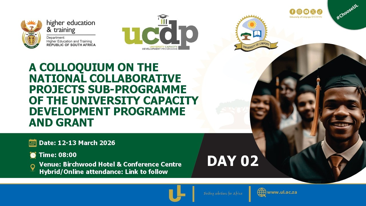 NATIONAL COLLOQUIUM ON THE UCDP -LED COLLABORATIVE PROJECTS| DAY 2