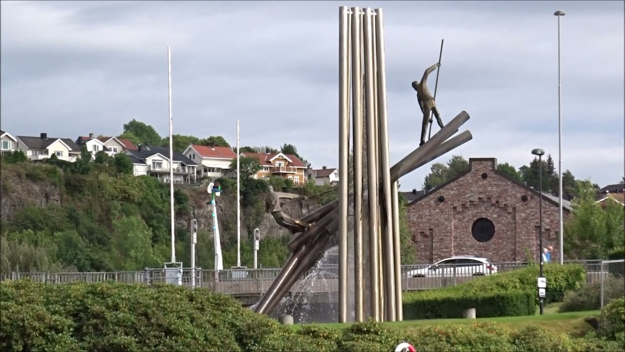 Skien Telemarkkanal Norwegen Wohnmobilstellplatz