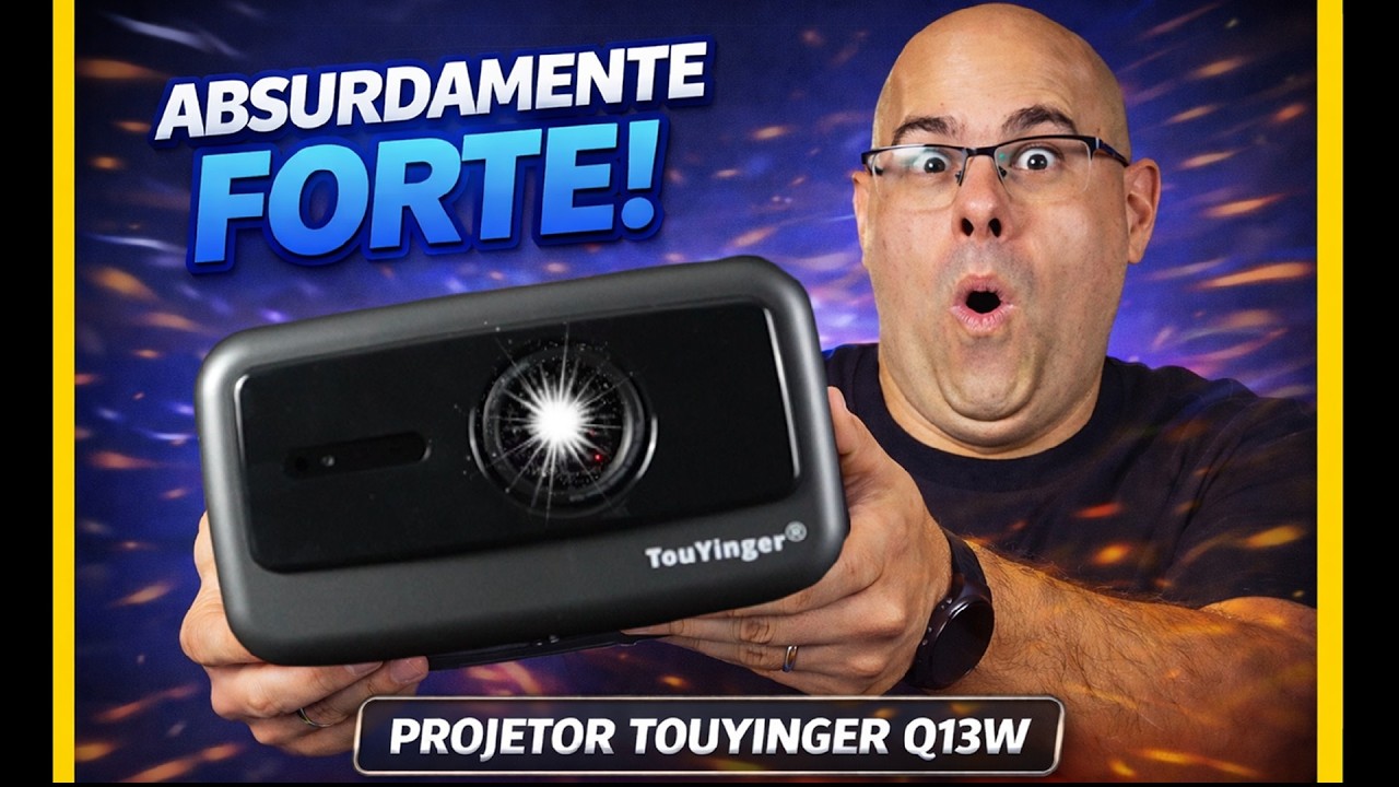 ESSE É O LCD LED MAIS FORTE DO MOMENTO!😱 PROJETOR TOUYINGER Q13W. Geek544