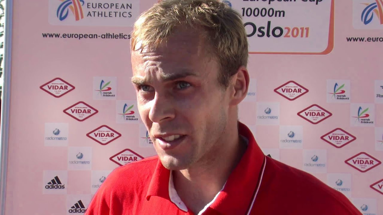 Andre Pollmacher (GER) after EC 10.000m (A-Race) Oslo