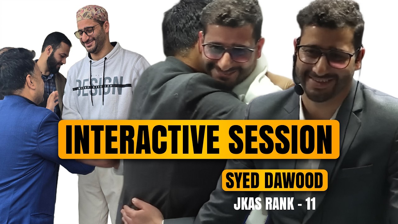 Quintessence Classroom Interaction | JKAS Rank 11 Dawood Sir🔥🔥🔥