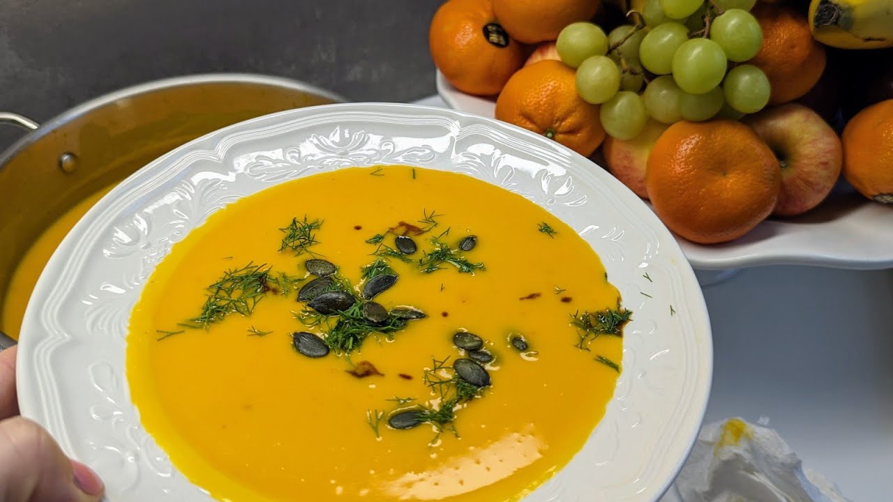 Kürbissuppe mit Kokosmilch und Ingwer zum Verlieben ❤️ einfaches, leckeres Rezept