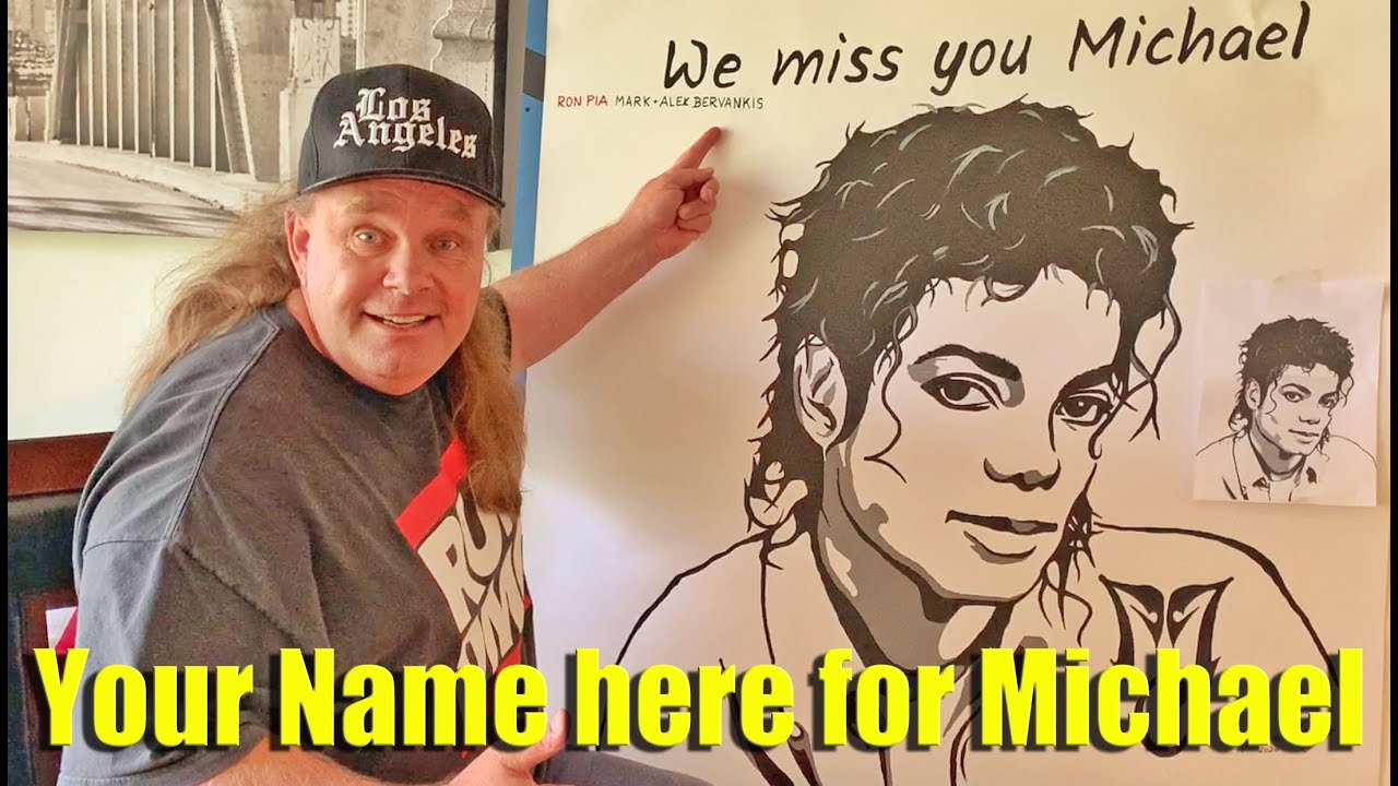 Your name on this picture for Michael Jackson’s 11 years anniversary and 25 years history album