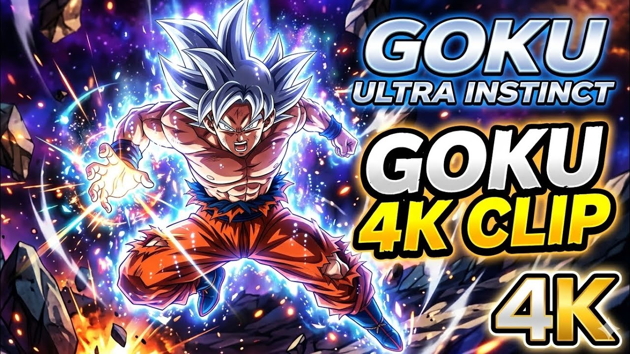 Goku ultra instinct form 4K clip # 4K clip # AniClips