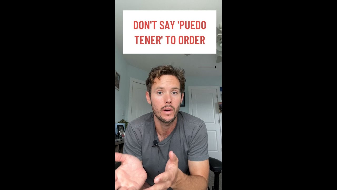 ❌ Don&rsquo;t say &ldquo;puedo tener&rdquo; to order food in Spanish #spanishtips #learnspanish #spanishlessons