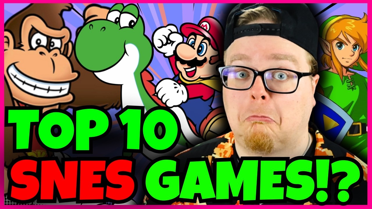 My Top 10 Super Nintendo Games! - RadBashGaming