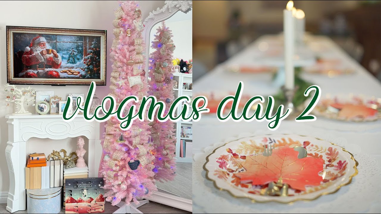 A Pink Christmas Tree, Thanksgiving snippets | VLOGMAS 2025🎄Charmaine Dulak