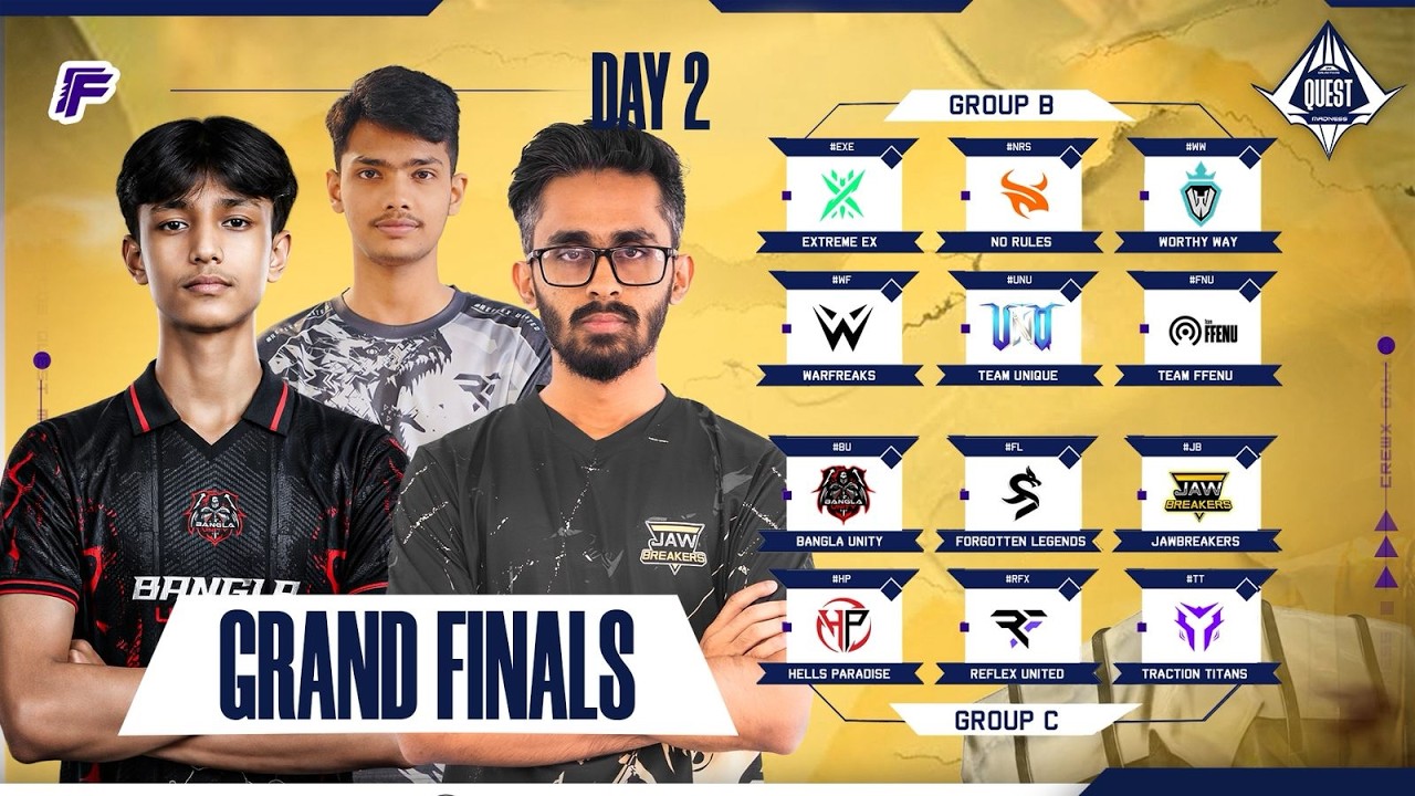 [🔴LIVE ] GRAND FINAL DAY×2 || GALACTICOS QUEST MADNESS || CREWX OFFICIAL @JB.FREAK22