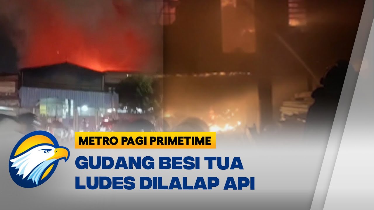 Korsleting Listrik, Gudang Besi Tua di Bandung Ludes Terbakar [MPP]