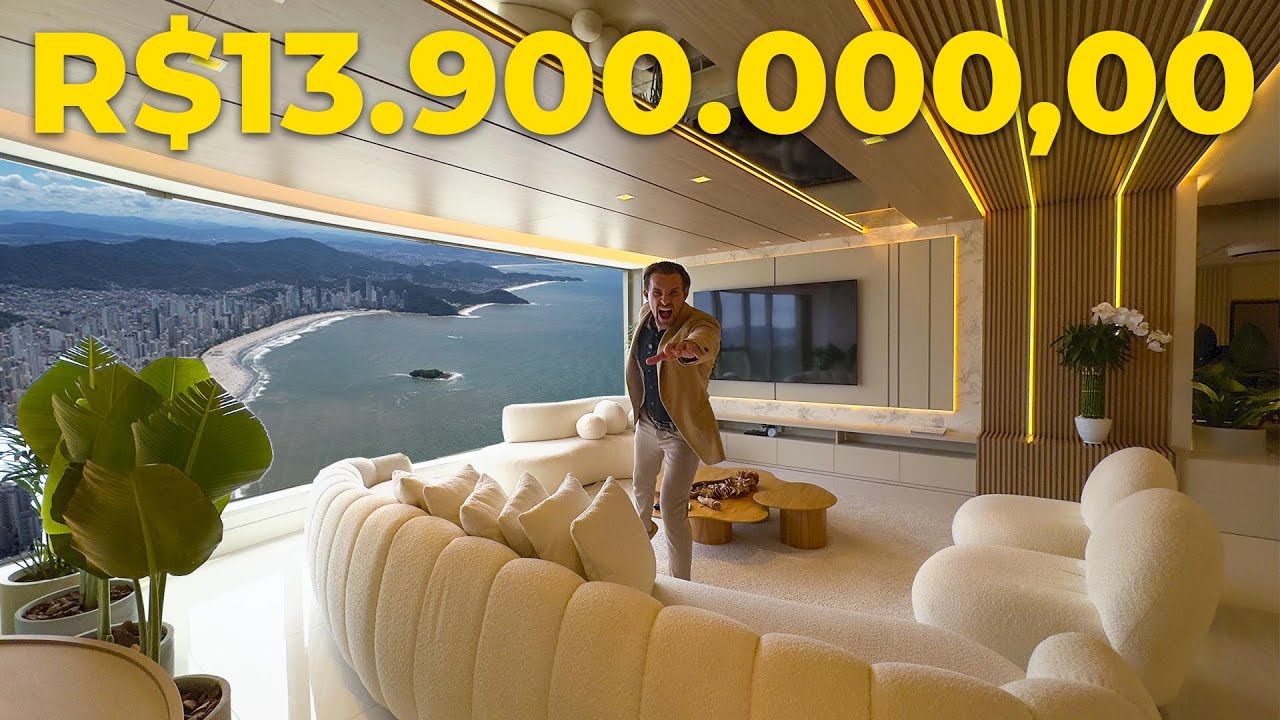 O PRÉDIO MAIS ALTO DO BRASIL: VOCÊ NUNCA VIU ESSA DECORAÇÃO! NA TORRE DO NEYMAR DE ULTRA LUXO $13.9M