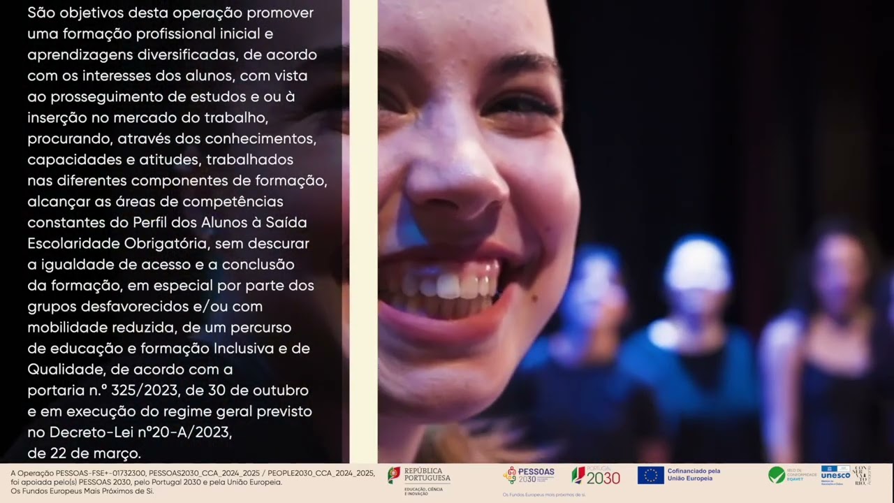 Conservatório de Amarante | Candidatura de 2024/2025 | PESSOAS 2030