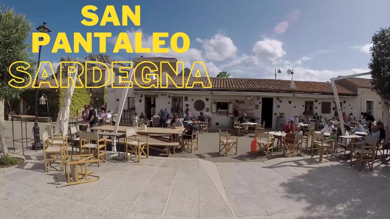 Walking Tour in Beautiful San Pantaleo, Sardinia, Sardegna, Italy