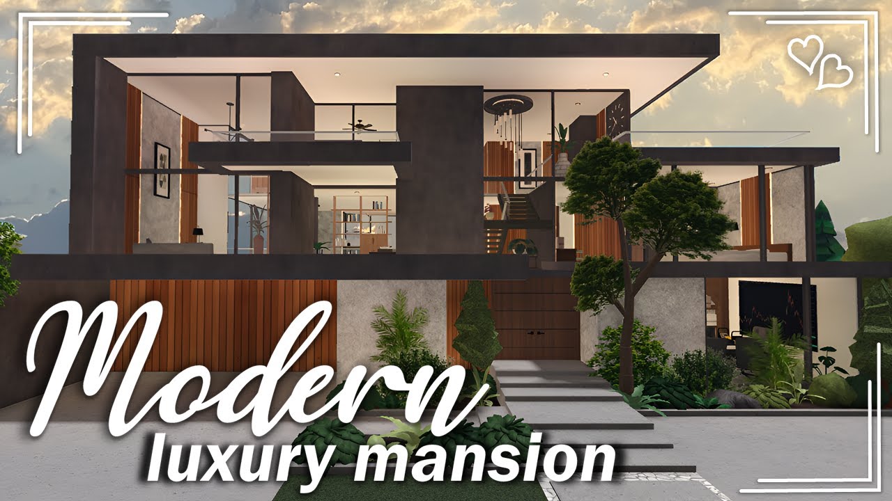 Bloxburg: Modern Luxury Mansion - Speedbuild