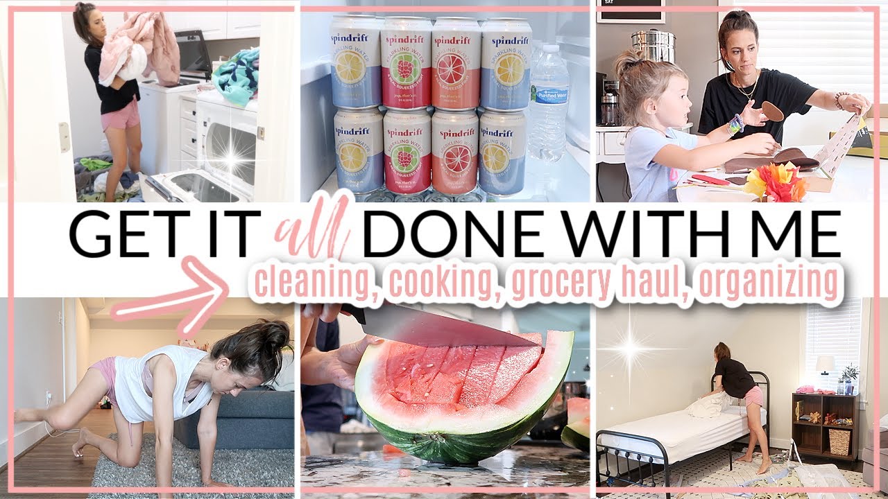 GET IT ALL DONE WITH ME 2021 // HOMEMAKING MOTIVATION // CLEAN WITH ME 2021 // Simply Allie