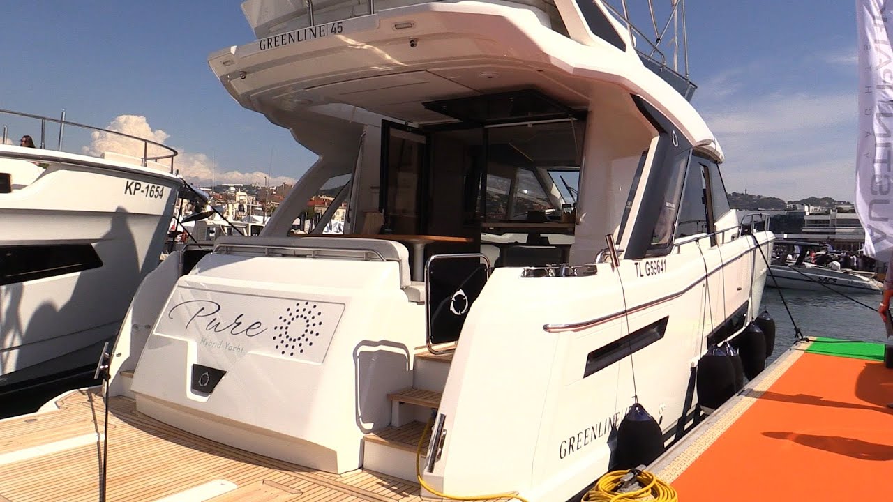 Great Efficiency ! 2024 Greenline 45 Pure Hybrid Yacht