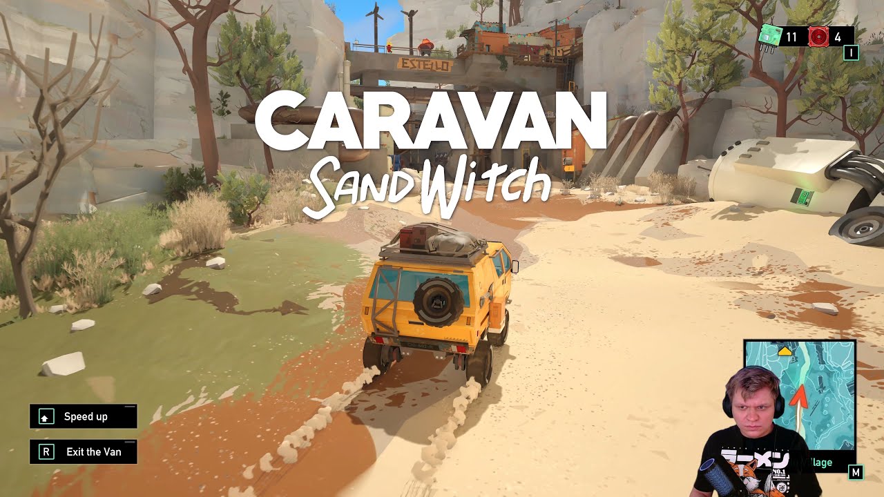 [Caravan SandWitch] Демоверсия путешествия на фургоне по полузаброшенной планете | 4K запись стрима