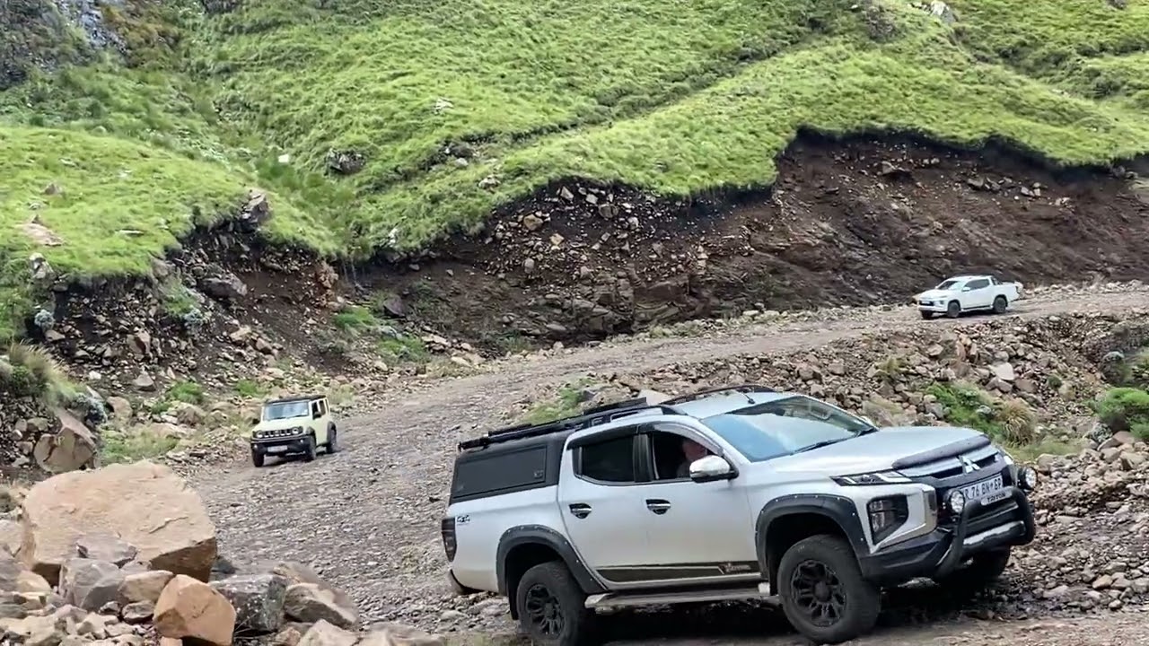 Route Sani Pass, Lesotho.