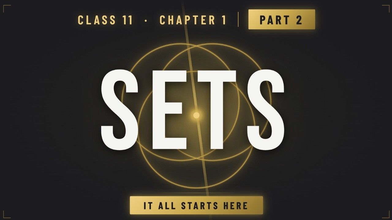 SETS | Part 2 | Exercise 1.2 | Class 11 | CBSE