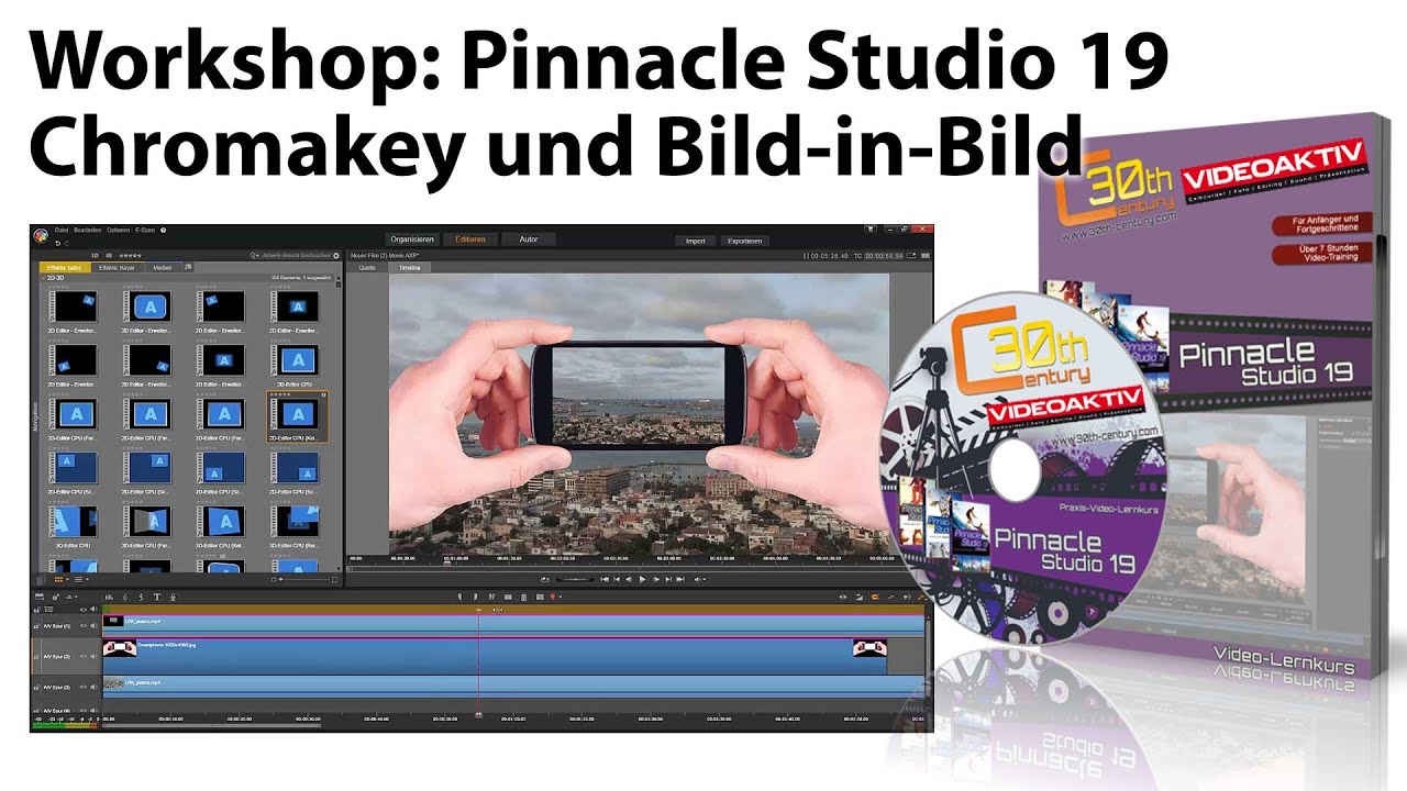 Workshop Pinnacle Studio 19: Chromakey und Bild-in-Bild