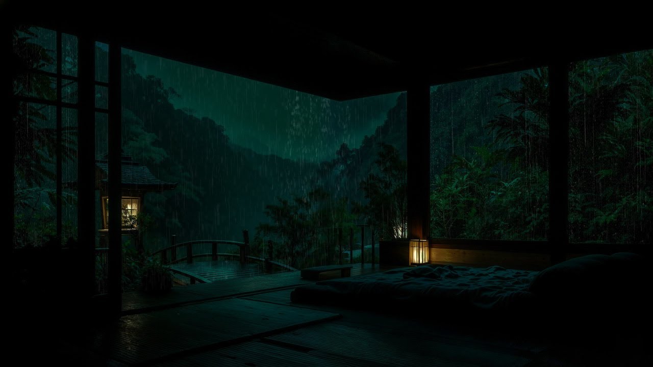 Despídete del Insomnio con Lluvia Fuerte | El Sonido Perfecto para Dormir Toda la Noche