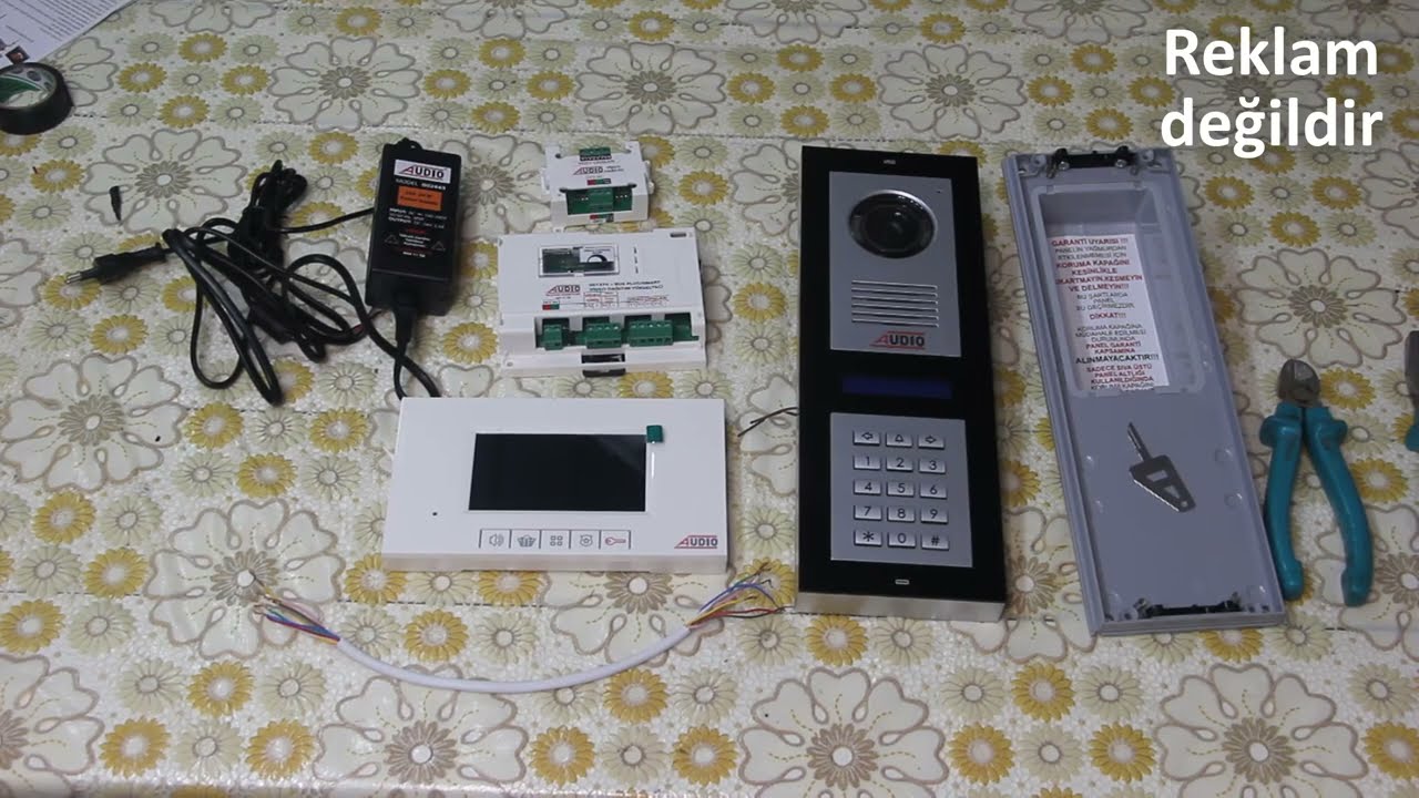 audio diyafon sistemi video yükseltici video dağıtıcı diafon bağlantısı