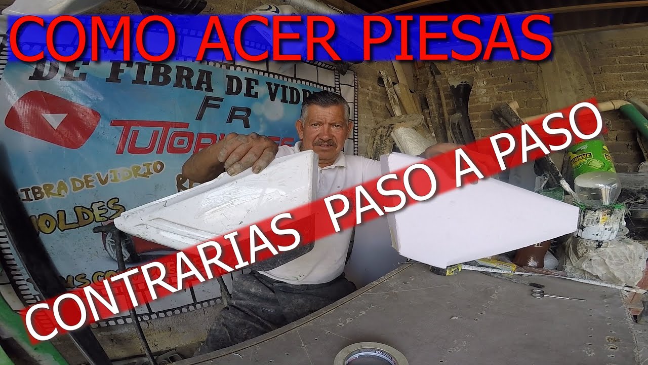 COMO ACER PIESAS CONTRARIAS  CON FIBRA DE VIDRIO USANDO PAPEL CASCARON Y MANTEQUILLA