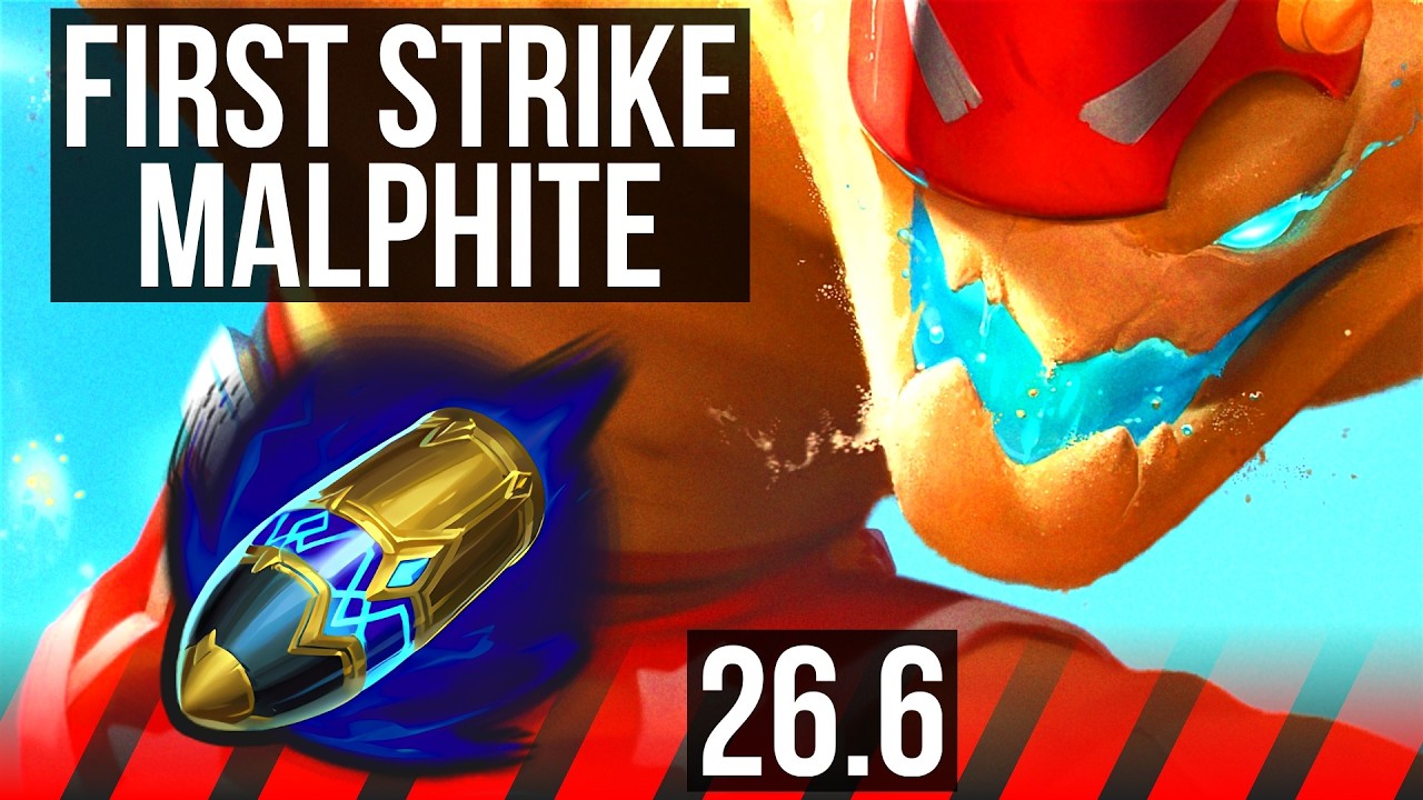 MALPHITE vs SETT (TOP) | First Strike, Good KDA: 6/1/9 | EUW Master | 26.6
