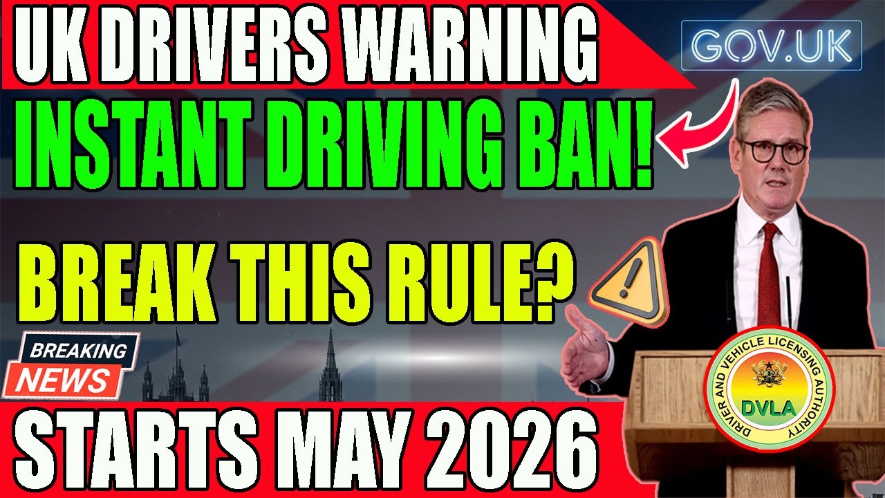 🚨 New UK Driving Rule Starts May 2026 &ndash; Break It and Risk an Instant Driving Ban