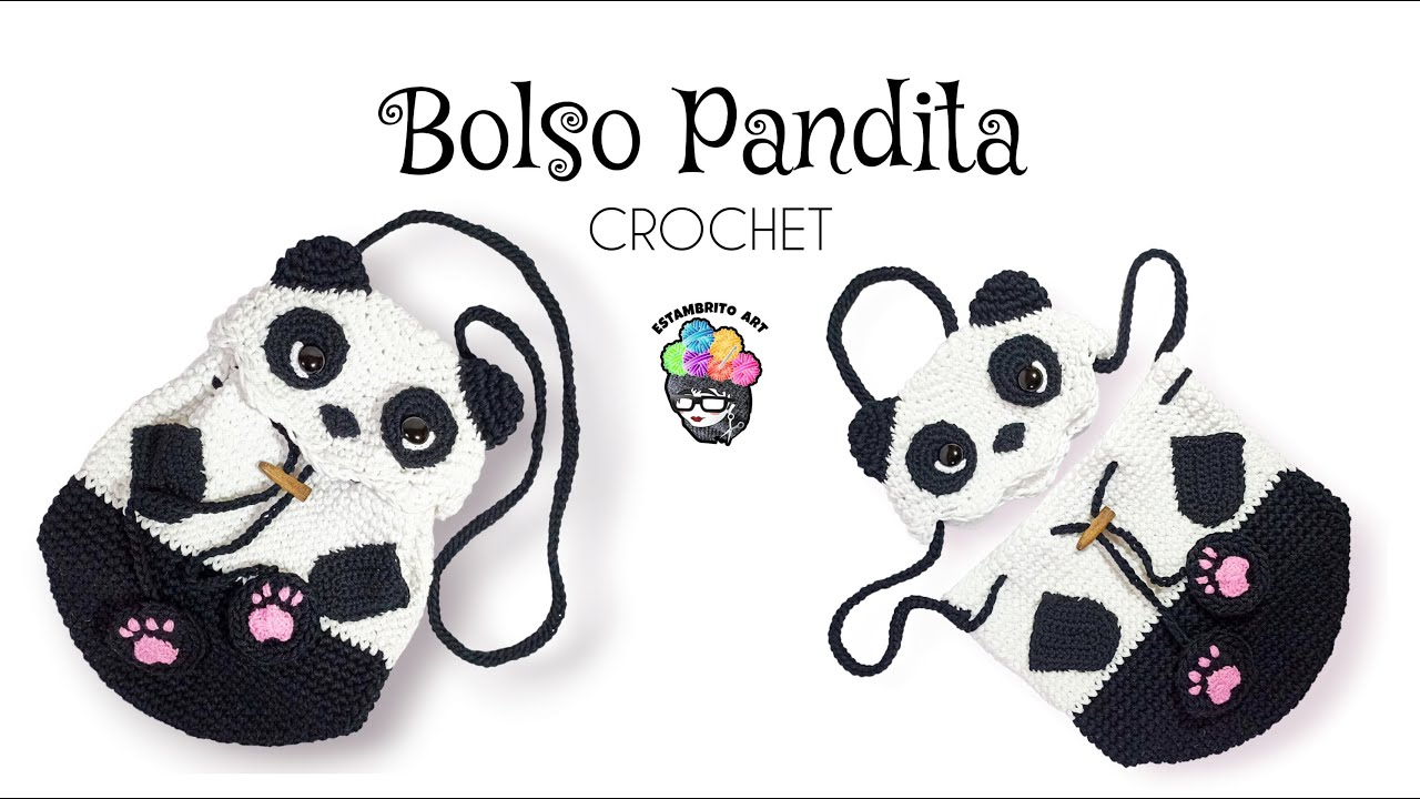 🐼🌿El más tierno bolsito de PANDA que no te puede faltar/ Estambrito ART