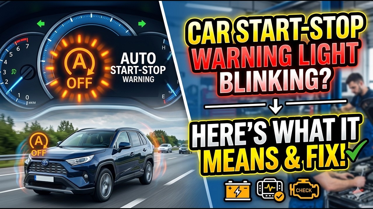 Blinking Warning Light - Auto-Off - Start-Stop Smart Hybrid Vehicle System