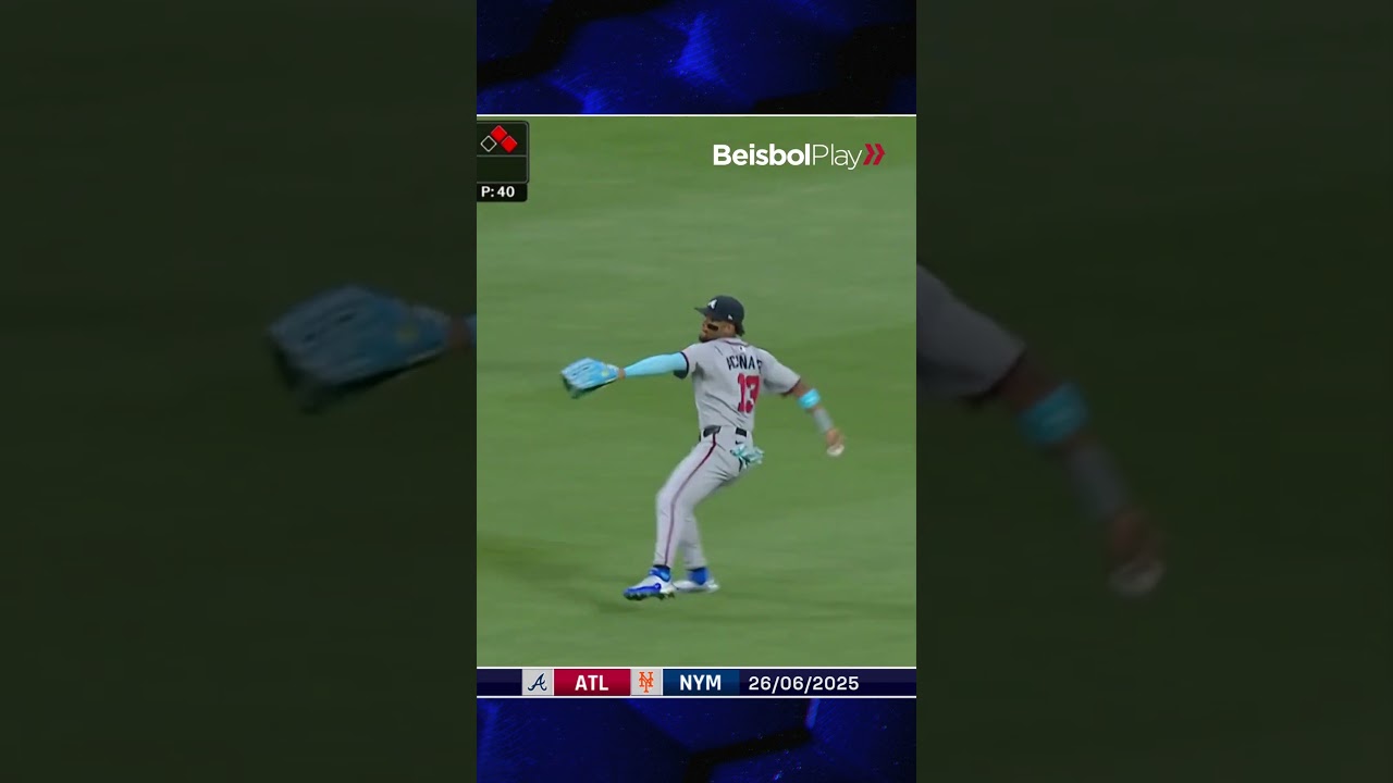 Luis Torrens desafi&oacute; a Ronald Acu&ntilde;a Jr. y le gan&oacute; la carrera hacia la tercera base.