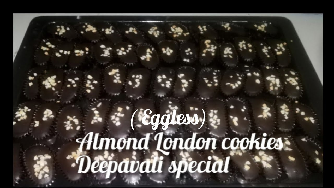 Almond London cookies (Eggless )(Deepavali special)