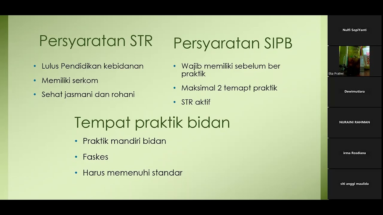Etikolegal : Ijin Penyelenggaraan Prakti Bidan (PMK No.8/2017) & Kode Etik Bidan D3 Kebidanan Umbara