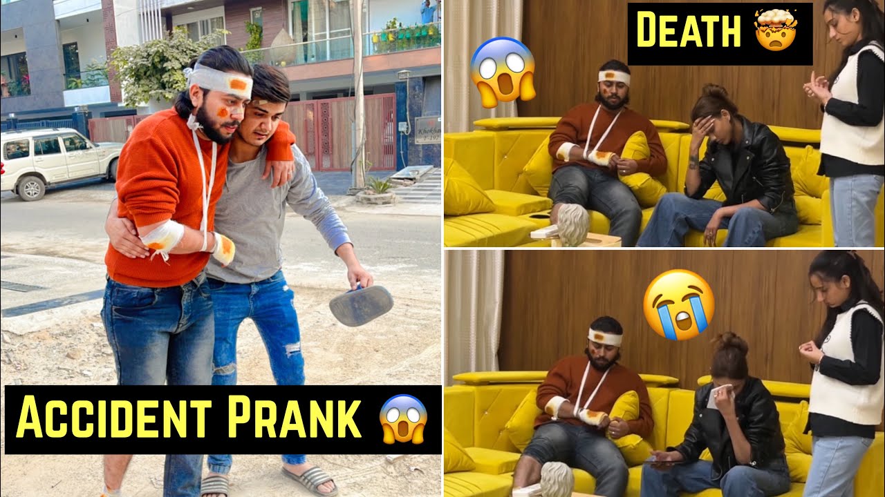 Accident Prank On Saloni Mittal 😱 She Started Crying 😭 || Parikshit Mehra #prank