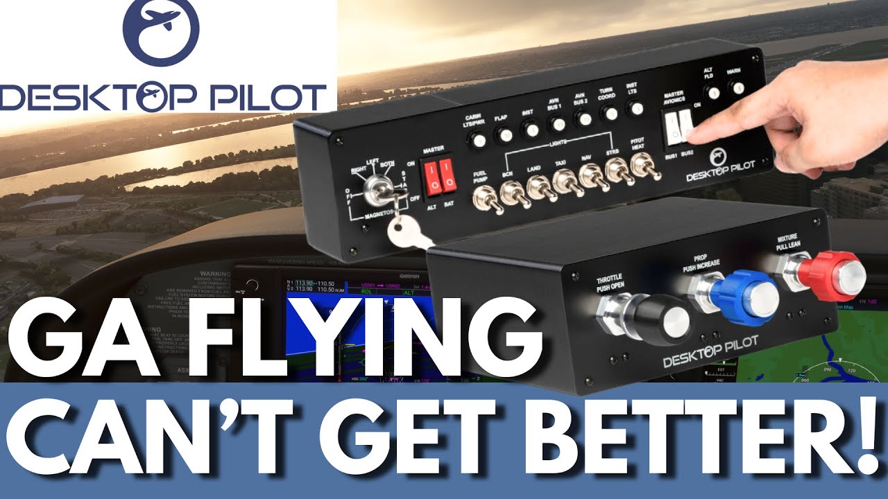 Ultimate GA Flight Sim Gear: панель управления дроссельной заслонкой и зажиганием TPM для настоль...