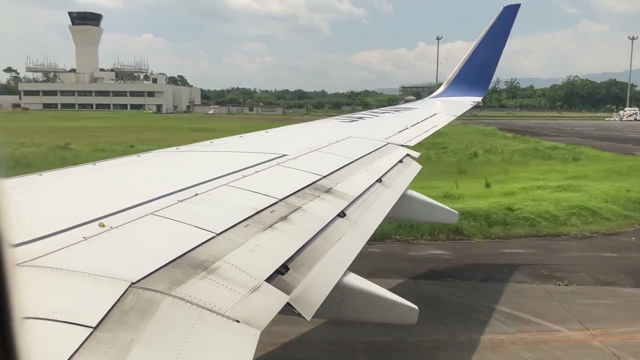 【ANA B737】宮崎空港ランウェイ27よりパワフルテイクオフ！離陸後、大きく右旋回して太平洋へ！