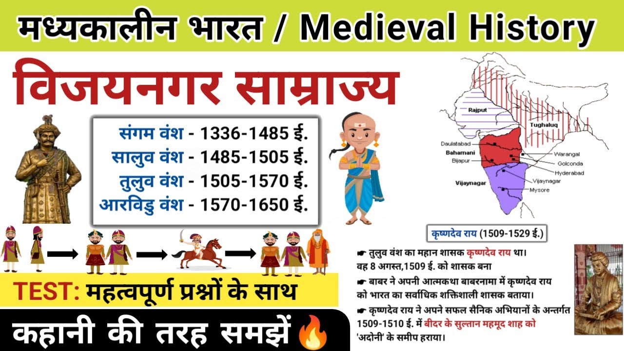 विजयनगर साम्राज्य का इतिहास | vijaynagar samrajya | vijaynagar empire | study vines official