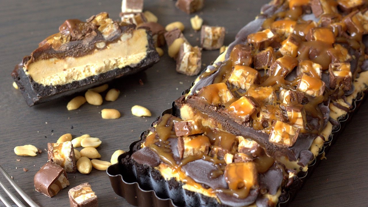 Recette de la Tarte glacée goût Snickers - William's Kitchen