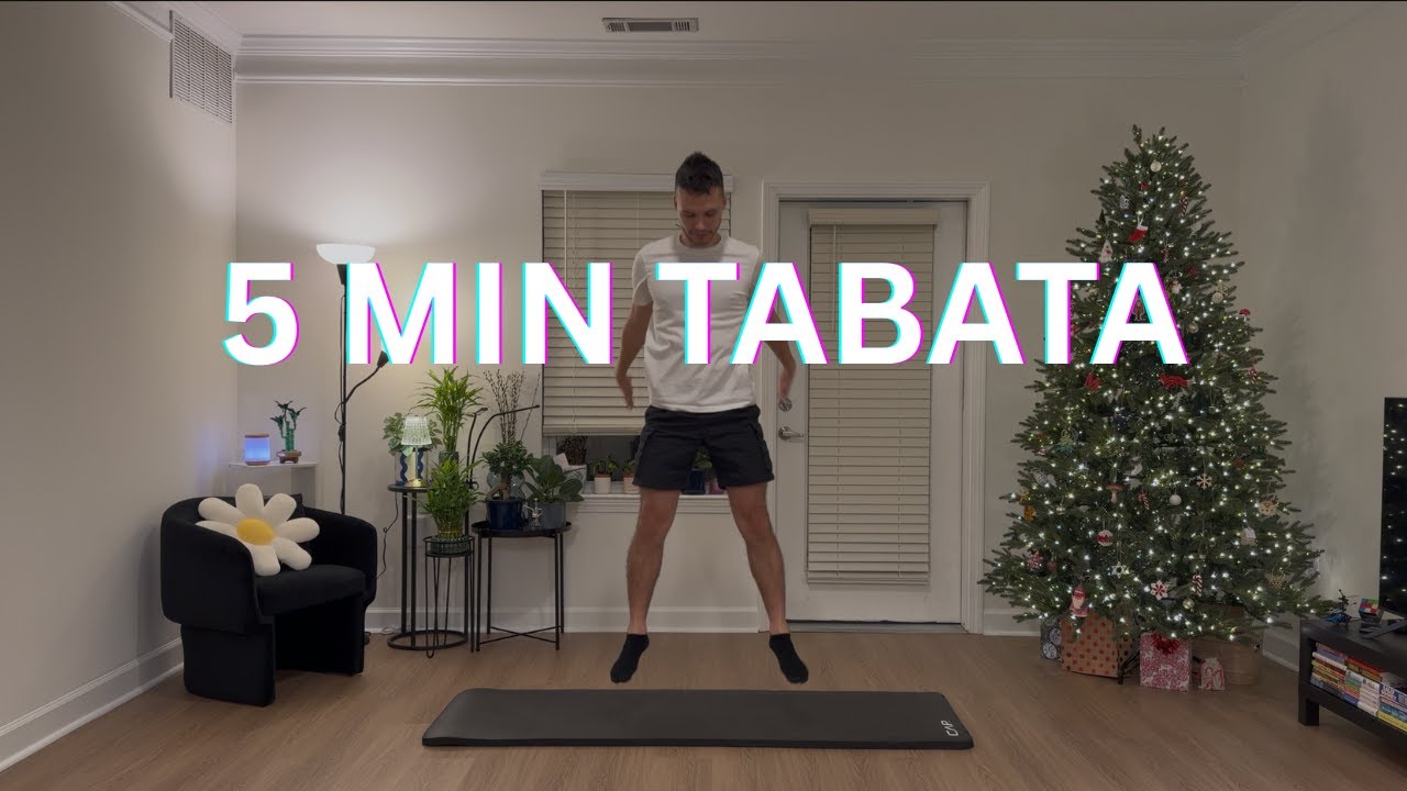 5 Min Intense Tabata | BURN FAT (No Equipment)