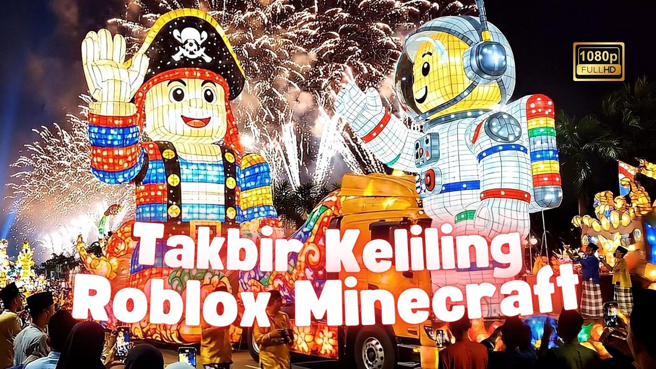 Kemeriahan Takbir Keliling Versi Animasi Game Roblox dan Minecraft 2026 | Takbiran DJ Full Bass