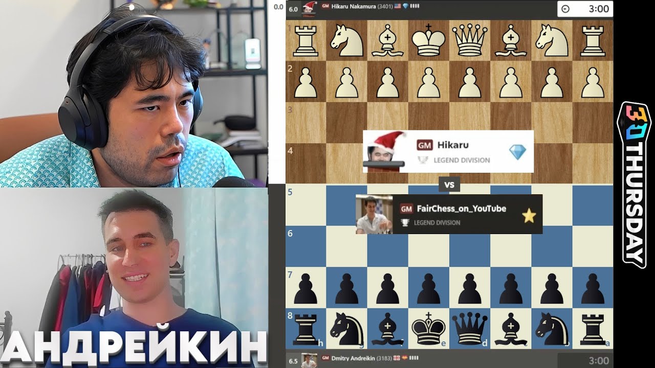 ТИТАНИЧЕСКАЯ ЗАЩИТА! Дмитрий Андрейкин - Хикару Накамура