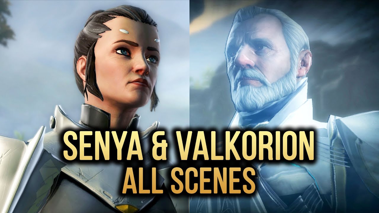 SWTOR Рыцари Павшей Империи - Сенья и Валькорион (все сцены)