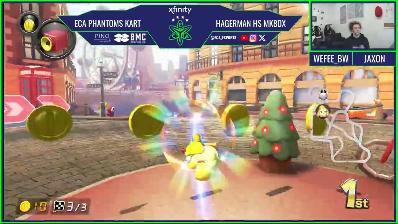 (VOD) NMAA PLAYVS MARIO KART MATCH 7 - ECA PHANTOMS VS HAGERMAN HIGH SCHOOL MK8D