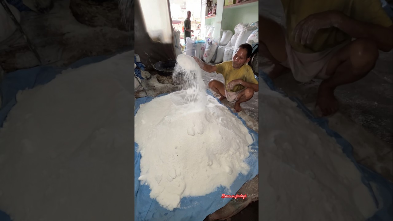 Making of sugar boora from scratch #youtubeshorts #sugar #factory r