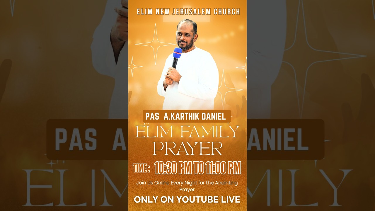 DAY 167 | STRENGTHEN YOUR FAMILY IN CHRIST : Live Prayer & Worship @ElimNewJerusalemChurchOfficial