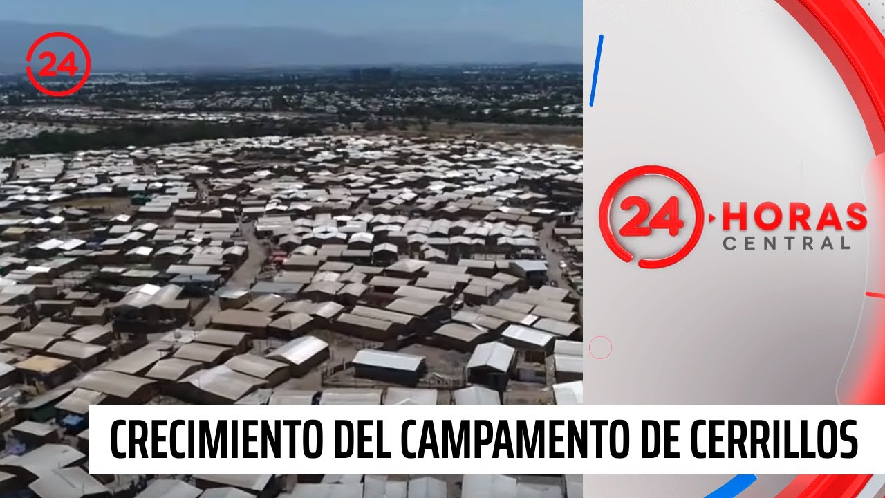 El explosivo crecimiento del campamento de Cerrillos | 24 Horas TVN Chile