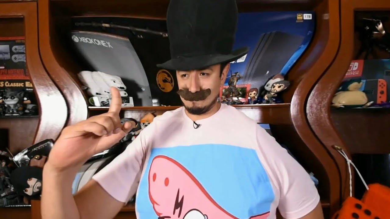 Señor del bigote baila EL PASO DEL GIGANTE