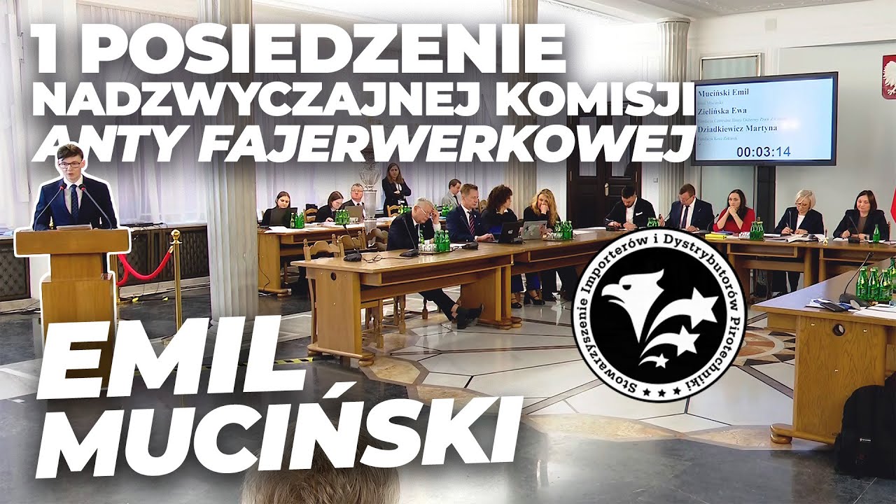 Emil Muciński - 1 posiedzenie nadzwyczajnej komisji ANTY Fajerwerkowej 30-01-2025r.