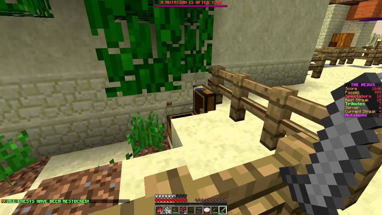Minecraft: Hunger Games w/Mitch! Game 529 - DIAMOND SWORD CHALLENGE!